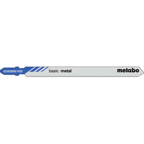 Metabo 25 lame per seghetti alternativi 'basic metal' 106/ 1,2 mm, HSS, tipo 23629 - 623623000