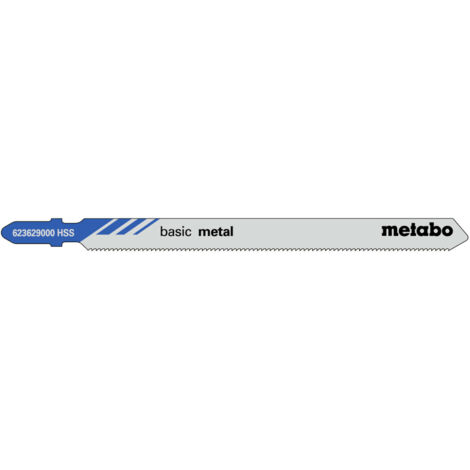 Metabo 25 Stichsägeblätter "basic metal" 106/ 1,2 mm, HSS, Type 23629 (623623000)