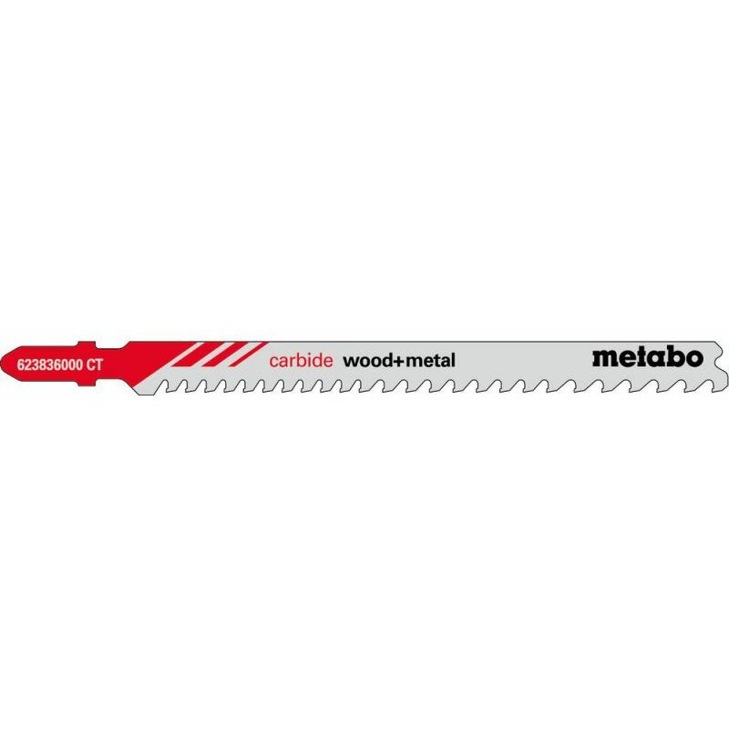 Metabo - 3 lames de scie sauteuse « carbide wood + metal » 108/3,5-5mm (623836000)