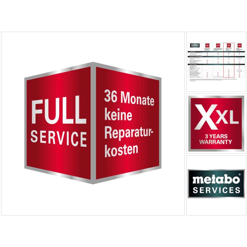 3-year full protection service code card (144207100) gruppo di prezzo 2 - Metabo
