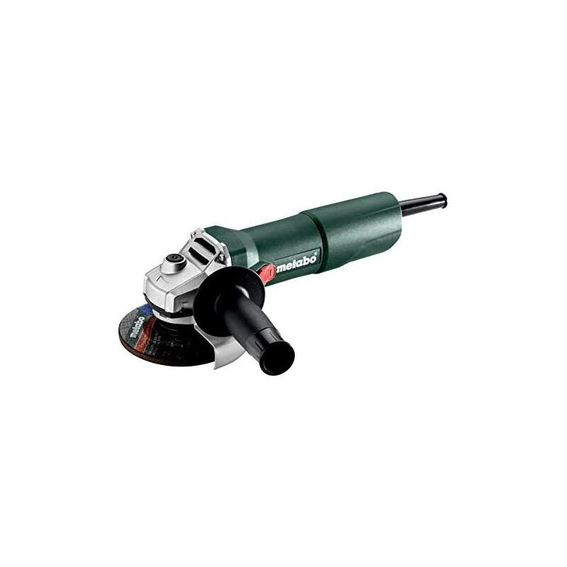 

4061792153295 603604000-Miniamoladora Protección contra rearme W 750-115 750W, Negro, Size - Metabo