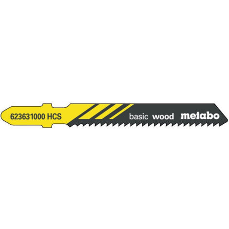 Metabo 5 LAMES DE SCIE SAUTEUSE « BASIC WOOD » 51/ 2,0 MM (623631000)