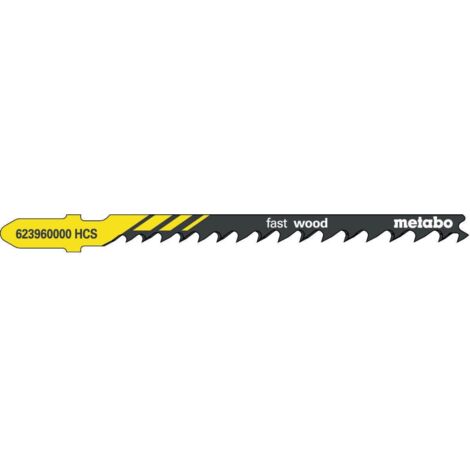 Metabo 5 LAMES DE SCIE SAUTEUSE « FAST WOOD » 74 MM/PROGR. (623960000)