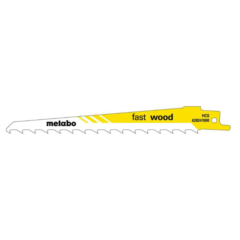 Metabo - Lot de 5 lames de scie sabre 628241000 - hcs - 150x1,25mm