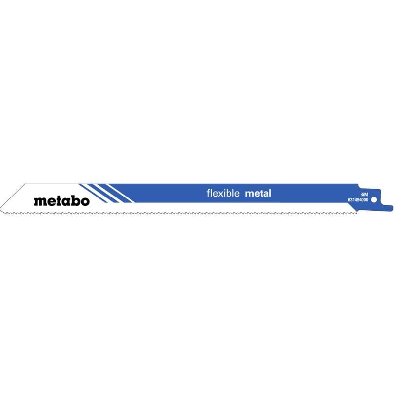 Metabo - 5 lames de scie sabre. Métal. Série flexible. 225x