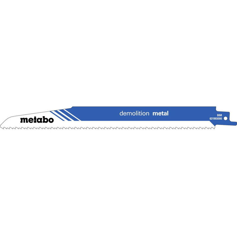 METABO 5 lames de scie sabre « demolition metal » BiM - 225 x 1,6 mm