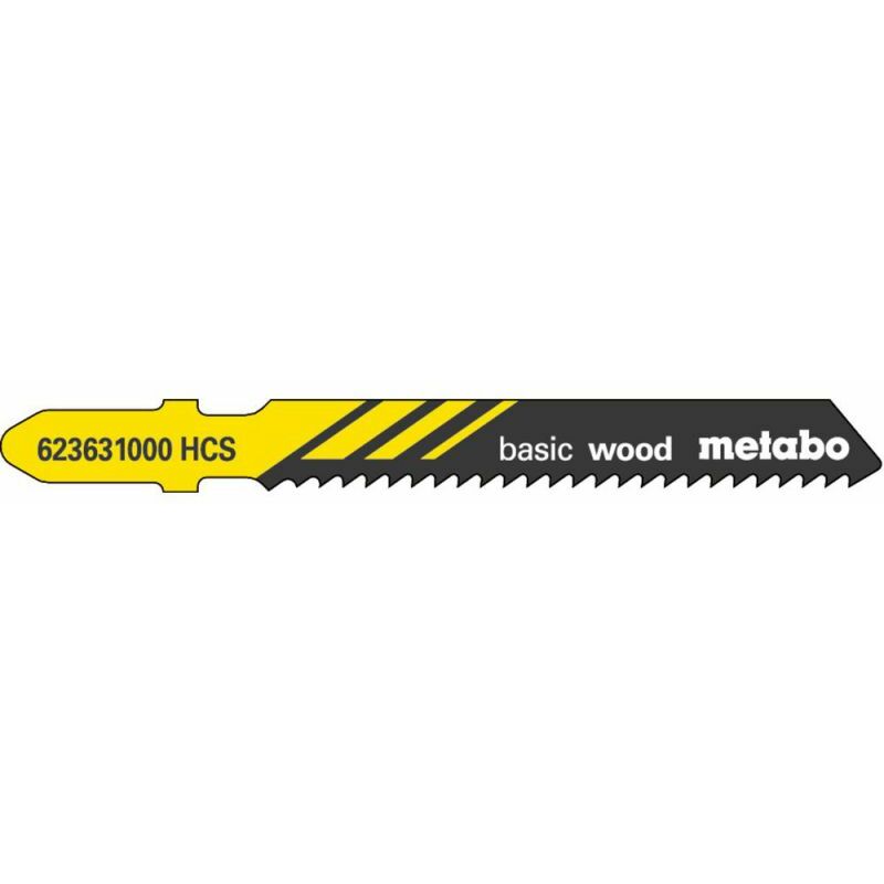 Metabo - 5 lames de scie sauteuse « basic wood » 51/ 2,0 mm (623631000)