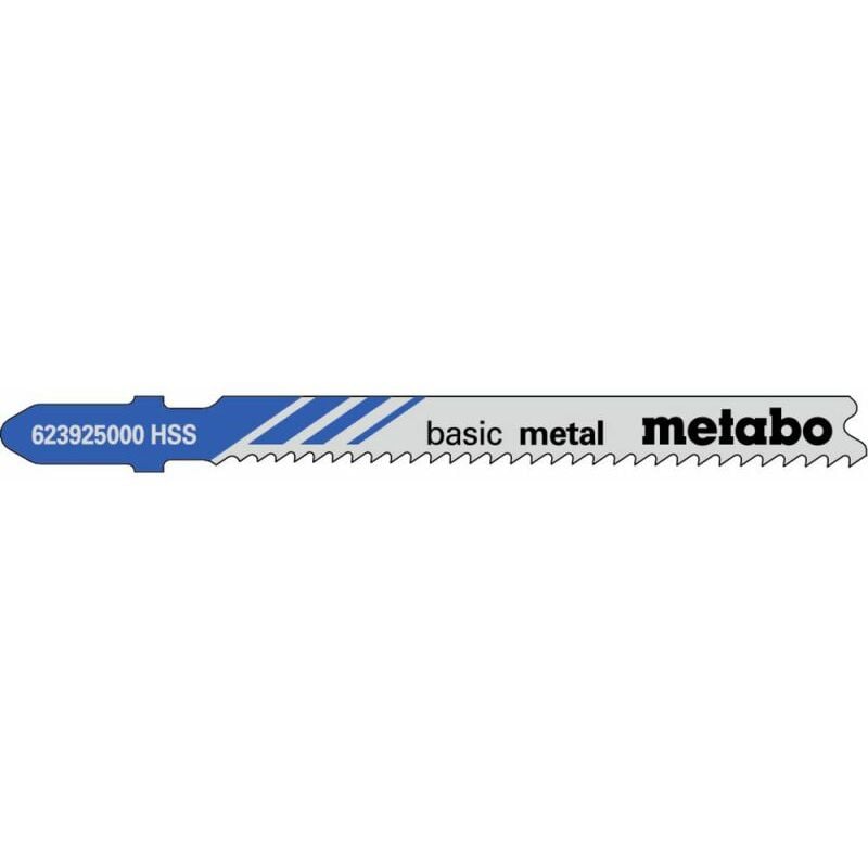 Metabo - 5 lames de scie sauteuse « basic metal » 66MM/PROGR. (623925000)
