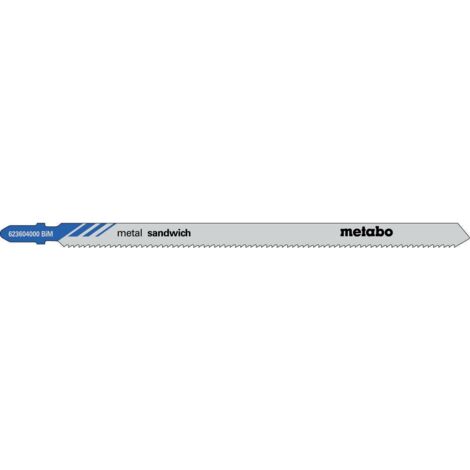 METABO 5 Lames scie sauteuse BIM 150 mm/ 2,0 pour scie sauteuse