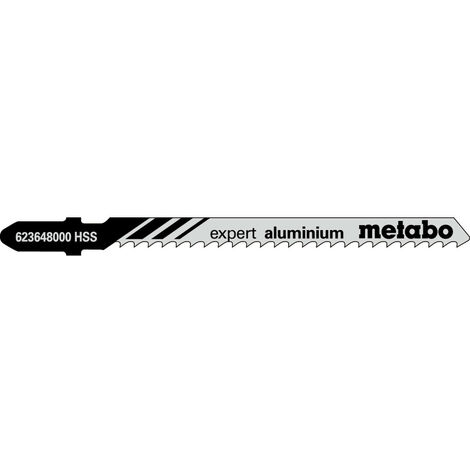 Metabo 5 Stichsägeblätter "expert aluminium" 74/ 3,0 mm, HSS (623648000)