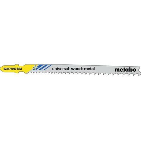 Metabo 5 Stichsägeblätter "universal wood + metal" 106 mm, progressiv, BiM 5 Stk