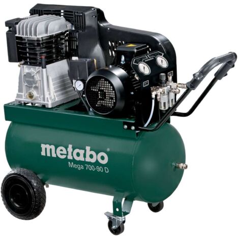 Metabo 601542000 Compresor Mega 700 90 D Potencia 4 Kw 5,5 CV Caudal entregado 450 l:min Calderín 90 l