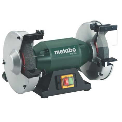 Metabo 619200000 619200000-Esmeriladora Doble Para Metal DS 200 600W anchura de muela 25 mm, 600 W, 230 V, x