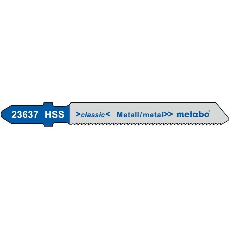 

Metabo 623692000 Set 25 hojas de sierra de calar Acero 1-3 mm Metal NF Fresado Ondulado HSS 51 mm