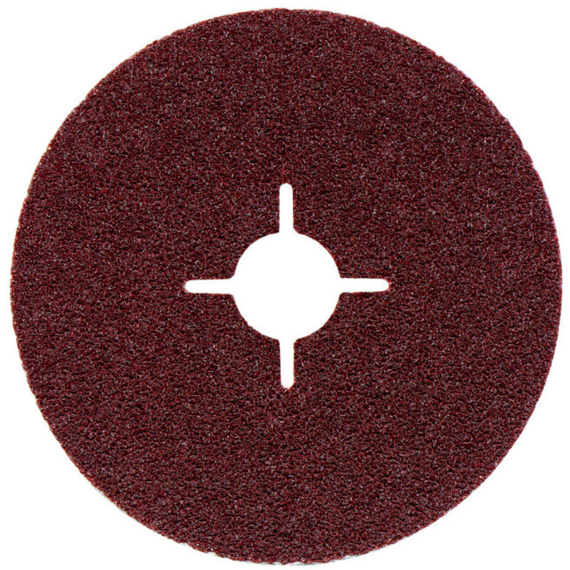 Disque fibre 180 mm p 24 corindon acier métaux non ferreux Metabo 25 pièces