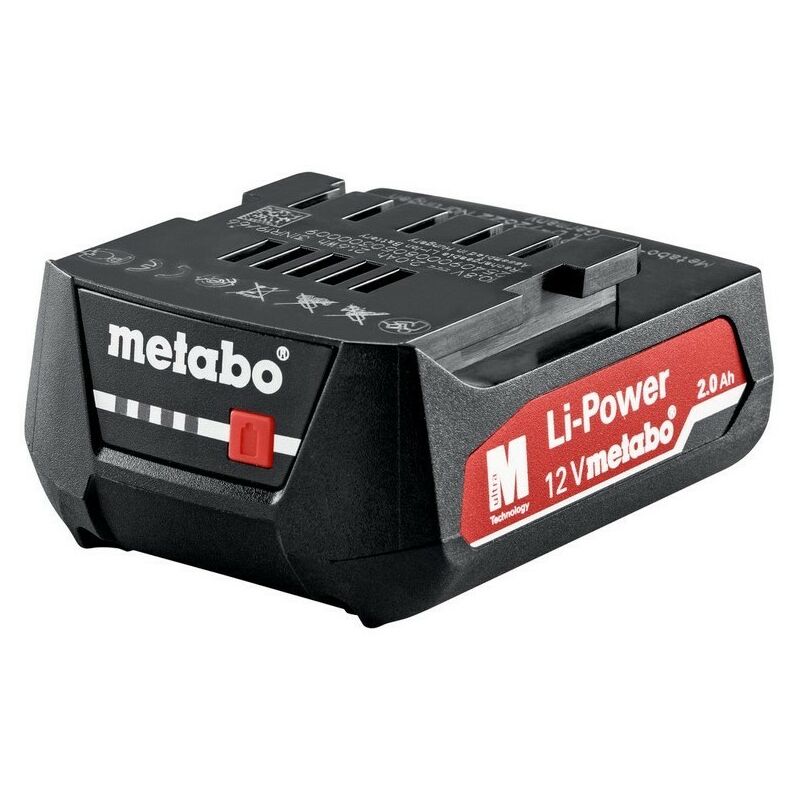 

Metabo 625406000 Batería de Litio Li-Power Tecnología AIR COOLED 12V 2Ah