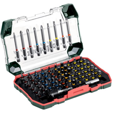 Metabo 626704000 Screwdriver Bit Set 71 Pieces In Robust Box