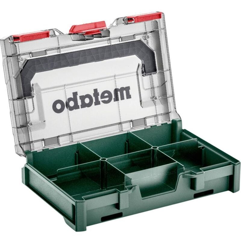 Metabo - x 63 xs 626896000 Boîte à outils abs vert, transparent (l x l x h) 252 x 167 x 63 mm