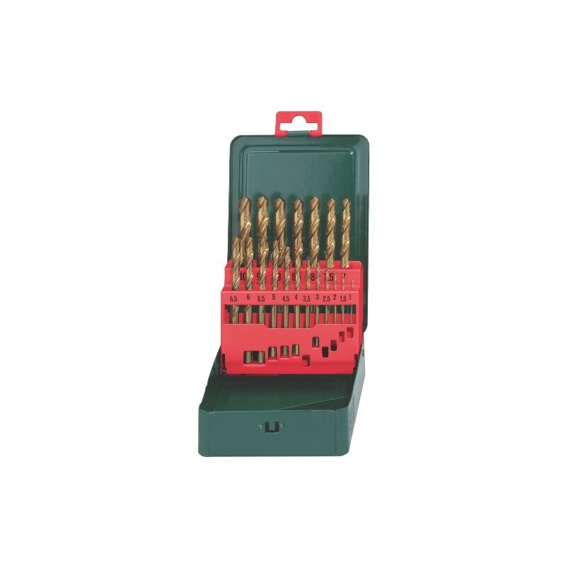 

Metabo 627156000 627156000-Estuche Metálico De Brocas Hss-Tin, Afilado En Cruz De 135º Diámetros De 1,0 A 10,0 Mm X 0,5 Mm, Set