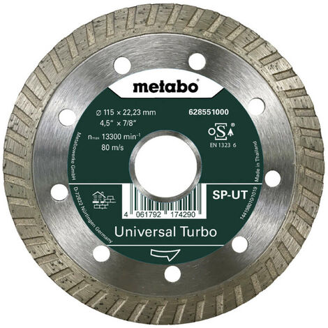 Metabo 628551000 Diamond Cutting Disc SP-UT, 115 X 22.23 mm