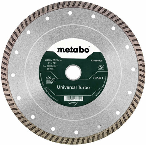 Metabo 628554000 Diamond Cutting Disc Diameter 230x22.23mm
