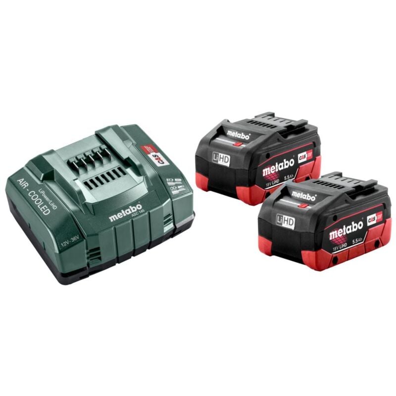 

Metabo Cargador + baterías | 2x 5,5 Ah LiHD S