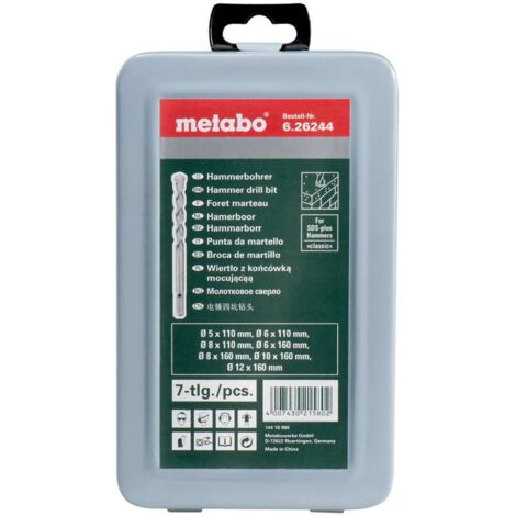 Metabo Accesorios - Juego de 7 brocas SDS Plus 626244000