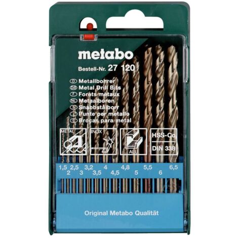Metabo Accesorios - Juego de brocas para metal de 13 piezas. 627120000