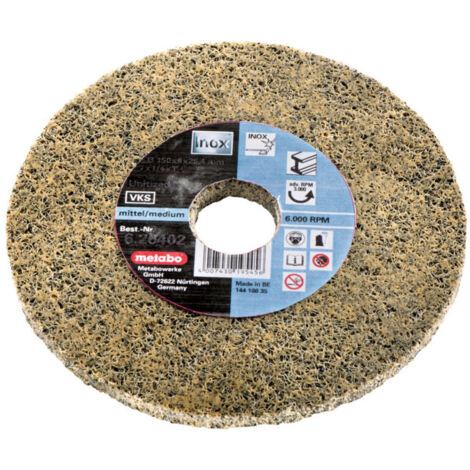 Metabo Accessoires - Disque de meulage en fibres, grossier, diamètre 125 mm 626482000