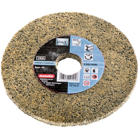 Metabo Accessoires - Disque de meulage en fibres, moyennement grossier, diamètre 125 mm, 5 pièces 626483000