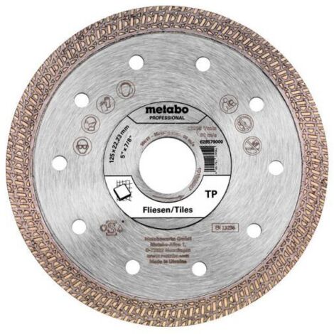 Metabo Accessoires - Meule de tronçonnage diamantée pour carrelage 125x22,23 mm 628579000
