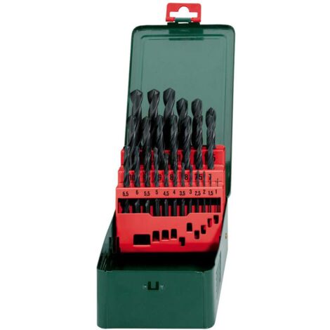 Metabo Accessori - Cassetta di punte da trapano HSS-R, 25 pezzi 627152000