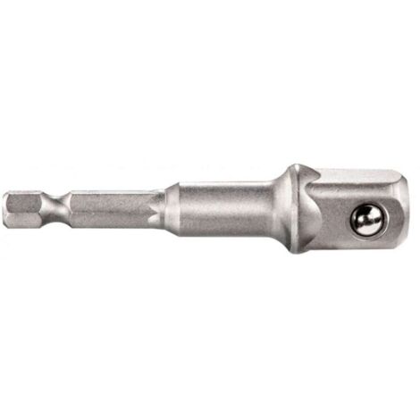 Metabo Adattatore esagono esterno 1/4 su quadro esterno 1/2, lunghezza 72 mm, resistenti agli urti (628838000)
