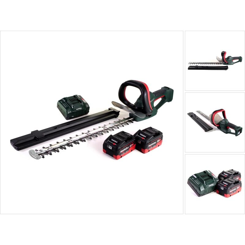 Metabo - ahs 18-55 v Taille-haie sans fil 18V - 53cm + 2x Batteries 8,0Ah + Chargeur