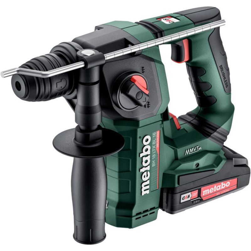 Image of Metabo - Akku-Bohrhammer bh 18 ltx bl 16, incl. 2x Akku Li-Power 2 Ah, Ladegerät, Zubehör x