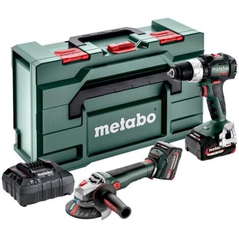 Metabo Akku Combo Set 2.9.4 18 V BS 18 LT BL + WB 18 LT BL 11-125 Quick metaBOX 165 L