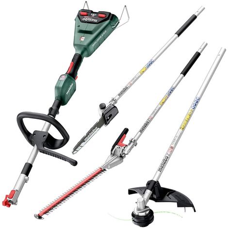 Metabo Akku Heckenschere Hochentaster Freischneider + MA 36-18 LTX BL Q 2x18V Solo