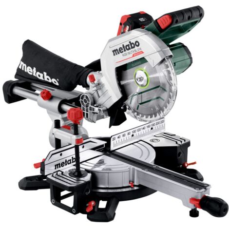 Metabo Akku-Kappsäge KGS 18 LTX BL 216 (614216810) mit Zugfunktion  18V 2x8Ah LiHD + ASC 145