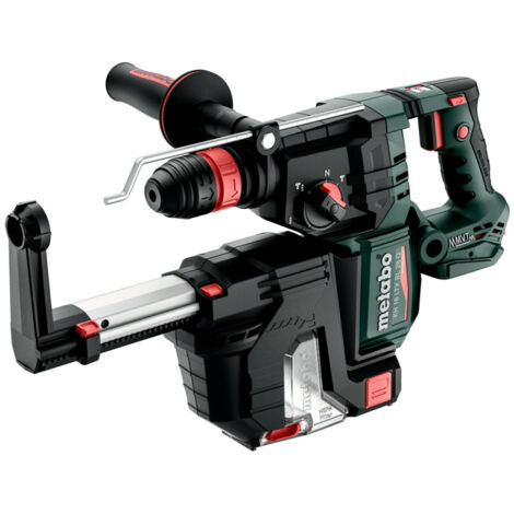 Metabo Akku-Kombihammer KH 18 LTX 28 BL Q Set ISA, incl. Staubabsaugung, Zubehör, metaBOX XL