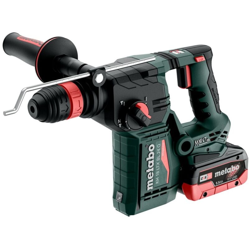 Image of Metabo - Akku-Kombihammer kh 18 ltx bl 24 q, incl. 2x Akku LiHD 5,5, Schnellladegerät, Zubehör x