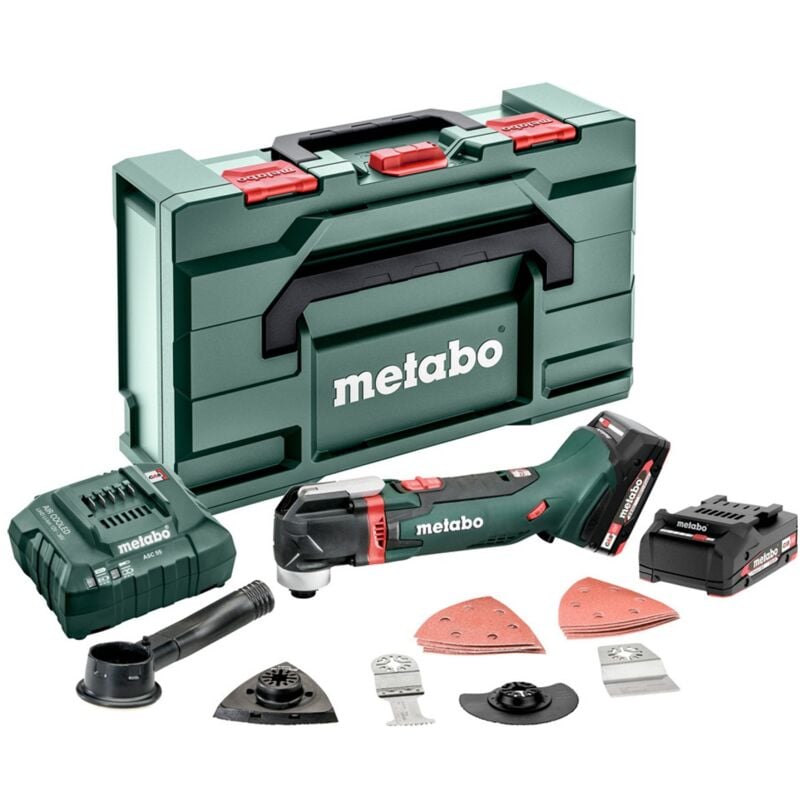Image of Metabo - Akku-Multitool mt 18 ltx Compact, incl. 2x Akku Li-Power 2 Ah, Ladegerät, Zubehör x
