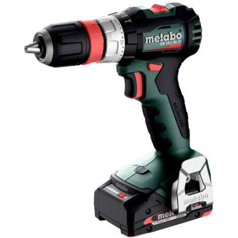 Metabo Akku-Schlagbohrschrauber SB 18 L BL Q, incl. 2x Akku Li-Power 2 Ah, Ladegerät, Zubehör, metaBOX