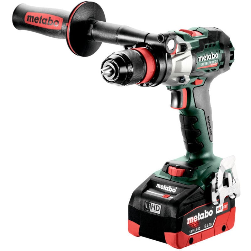 Metabo - Akku-Schlagbohrschrauber sb 18 ltx bl q i, 2x 5.5A h LiHD und Ladegerät in x