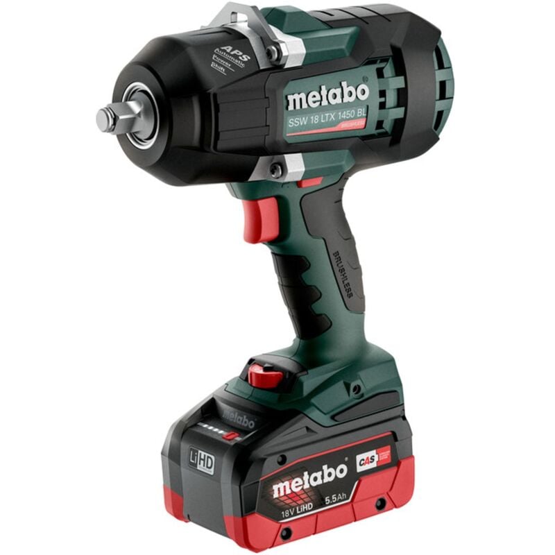 Image of Metabo - Akku-Schlagschrauber ssw 18 ltx 1450 bl, incl. 2x Akku LiHD/5,5 Ah, Ladegerät x