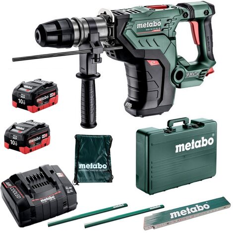 Metabo Akku SDS Max Kombi Bohrhammer 600752840 + 2Akku + Ladegerät + Koffer Set