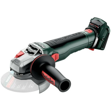 METABO Akku-Winkelschleifer WB 18 LT BL 11-125 Quick (613054850) mit Bremse, Schnellspannmutter, drehbarem Akkupack Karton