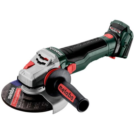 Metabo Akku-Winkelschleifer WB 18 LTX BL 15-150 Quick, mit Bremse, Schnellspannmutter, drehbarem Akkupack , metaBOX 165 L