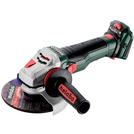 Metabo Akku-Winkelschleifer WVB 18 LTX BL 15-150 Quick, mit Bremse, Drehzahlregelung, Schnellspannmutter, drehbarem Akkupack , metaBOX 165 L