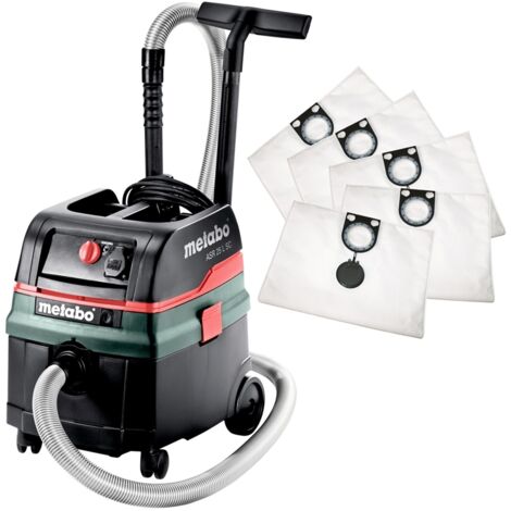 Metabo Allessauger ASR 25 L SC Nass Trocken Industriesauger 5x Vliesbeutel extra