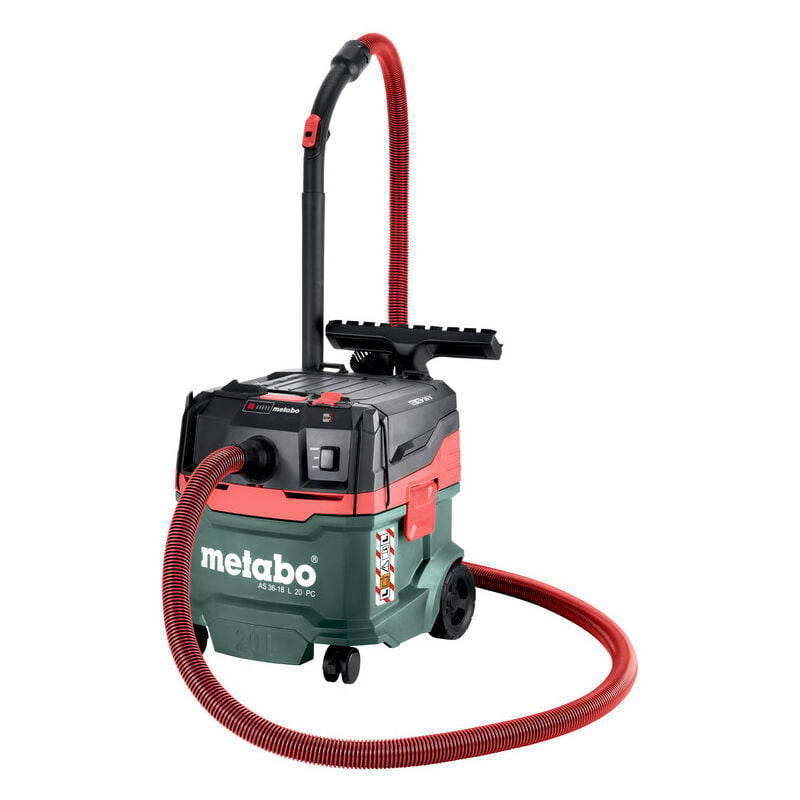 Image of Metabo - Aspirapolvere a batteria as 36-18 l 20 pc con pulizia manuale del filtro senza batteria e caricabatterie